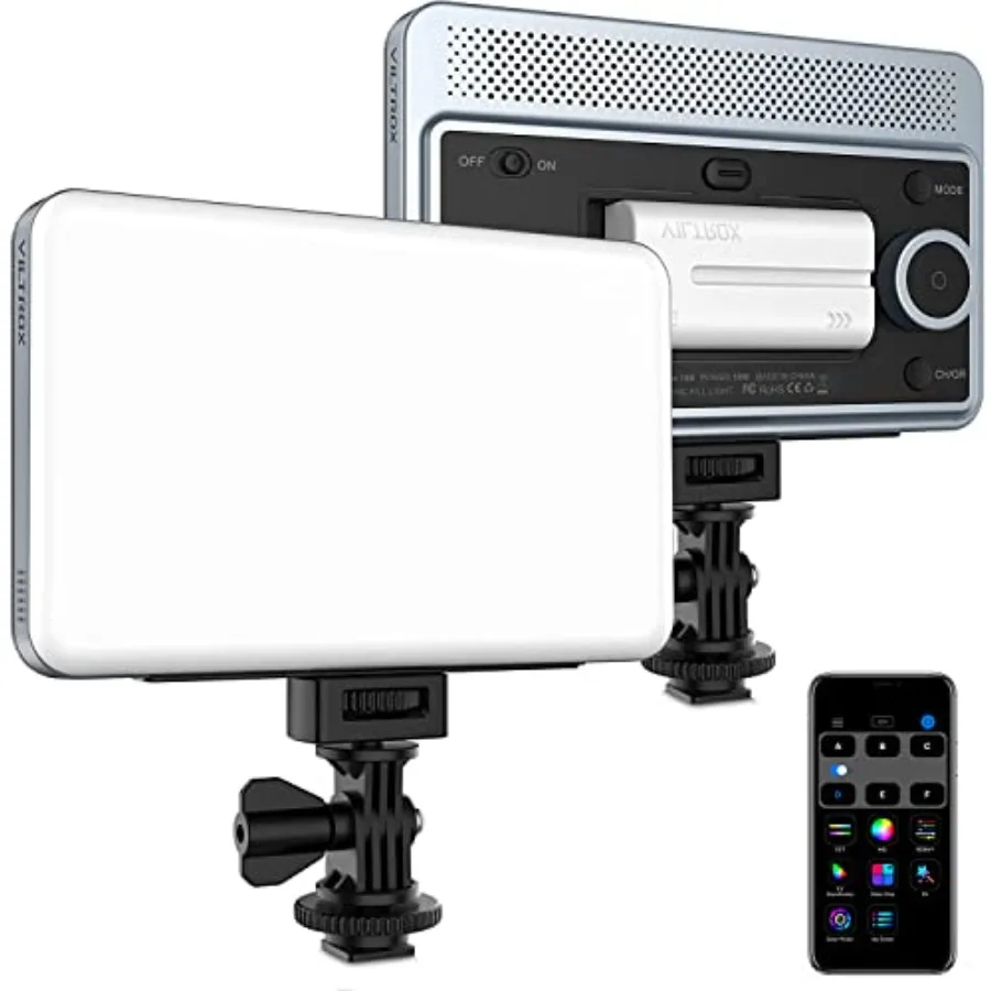 18W 2800K-6800K CRI 95+ On Camera LED Panel Video Light 1800LUM Smartphone Control LED Key Light Dimmable Photography Fill-in L
18W 2800K-6800K CRI 95+ On Camera LED Panel Video Light 1800LUM Smartphone Control LED Key Light Dimmable Photography Fill-in L