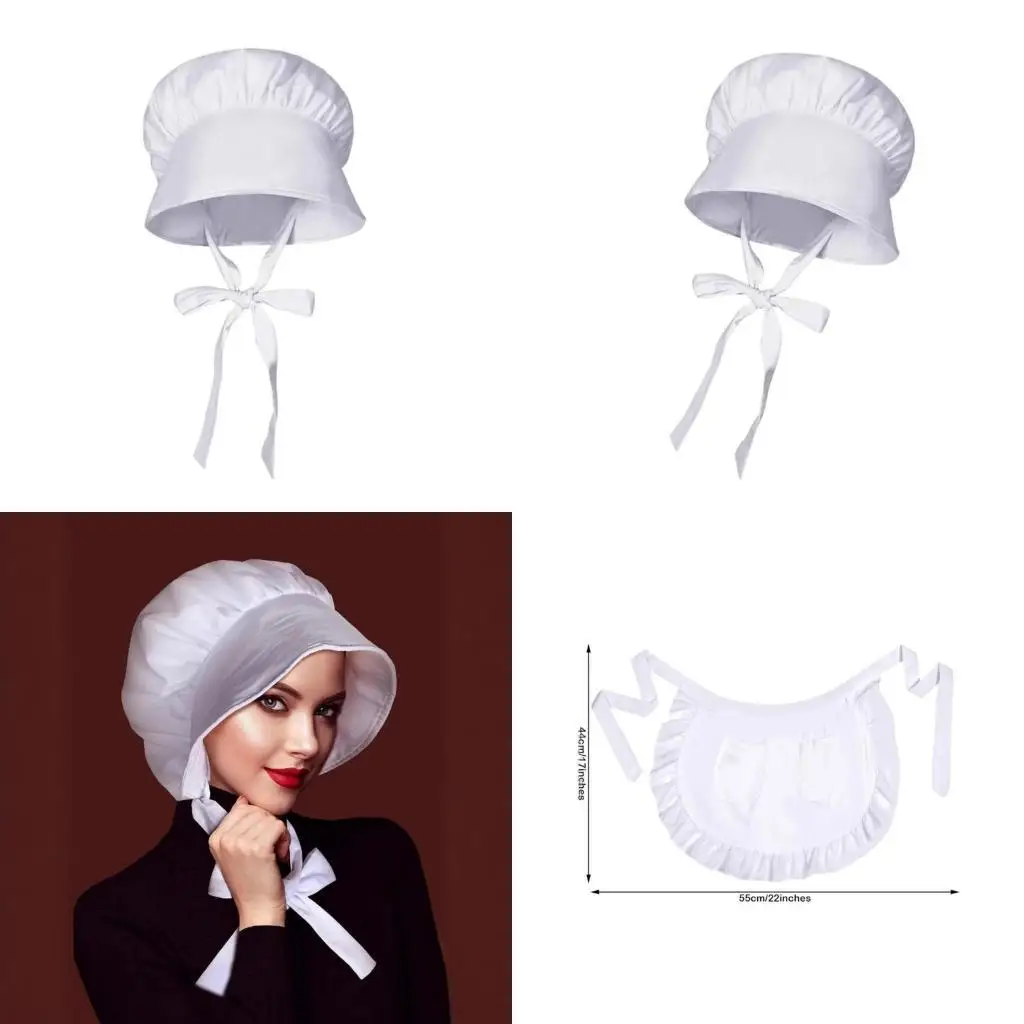 R1WE Колониальный костюм набор белых колониальных кепков капот талия рюша
R1WE Колониальный костюм набор белых колониальных кепков капот талия рюша