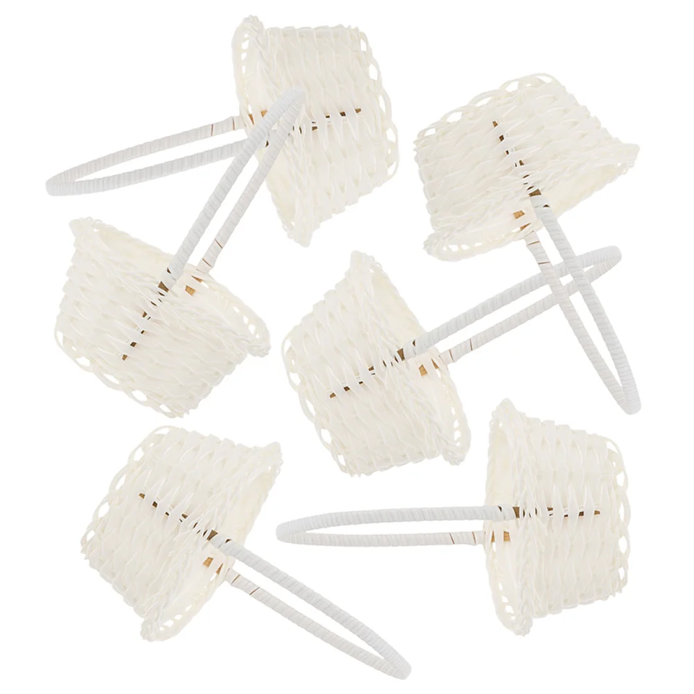 6 Pcs Rattan Flower Basket Small Girl for Weddings Storage Woven Plastic Children's Desktop Sundries
6 Pcs Rattan Flower Basket Small Girl for Weddings Storage Woven Plastic Children's Desktop Sundries