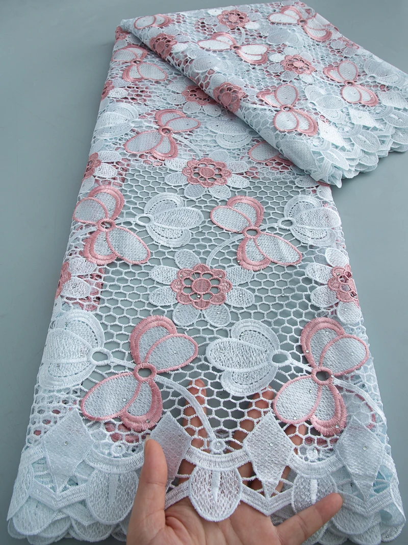 Nigerian Cord Guipure Lace Fabric High Quality 2026 Knitted African Water Soluble Lace Fabric 5 Yards Party Dress for Women Dress Diy Sewing
Nigerian Cord Guipure Lace Fabric High Quality 2026 Knitted African Water Soluble Lace Fabric 5 Yards Party Dress for Women Dress Diy Sewing