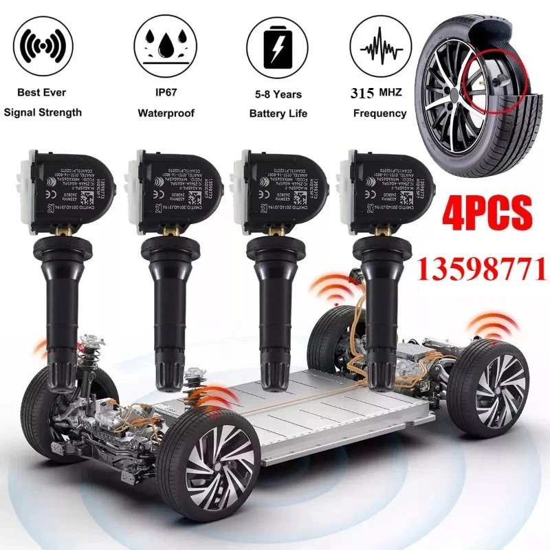 Датчик давления в автомобильных шинах TPMS 13598771 315 МГц для Chevrolet Silverado GMC Sierra Buick Enclave Cadillac ATS 13598772
Датчик давления в автомобильных шинах TPMS 13598771 315 МГц для Chevrolet Silverado GMC Sierra Buick Enclave Cadillac ATS 13598772