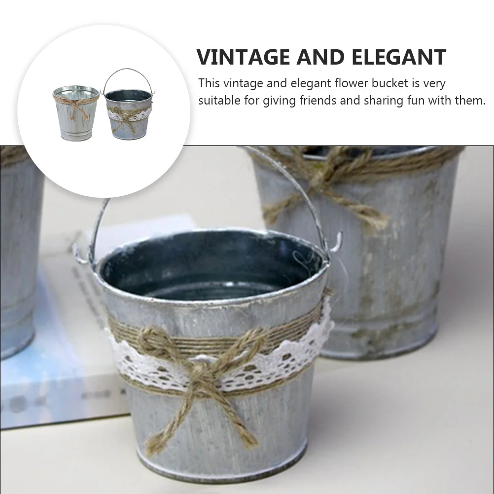 2 Pcs Home Decor Retro Tin Flower Bucket Container Decoration Vintage Farmhouse Decorative Holder
2 Pcs Home Decor Retro Tin Flower Bucket Container Decoration Vintage Farmhouse Decorative Holder