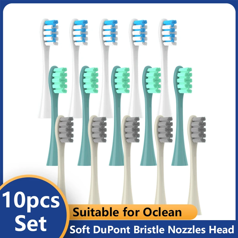 10PCS Replacement Brush Heads for Oclean X/ X PRO/ Z1/ F1/ One/ Air 2 /SE Sonic Electric Toothbrush DuPont Soft Bristle Nozzles
10PCS Replacement Brush Heads for Oclean X/ X PRO/ Z1/ F1/ One/ Air 2 /SE Sonic Electric Toothbrush DuPont Soft Bristle Nozzles