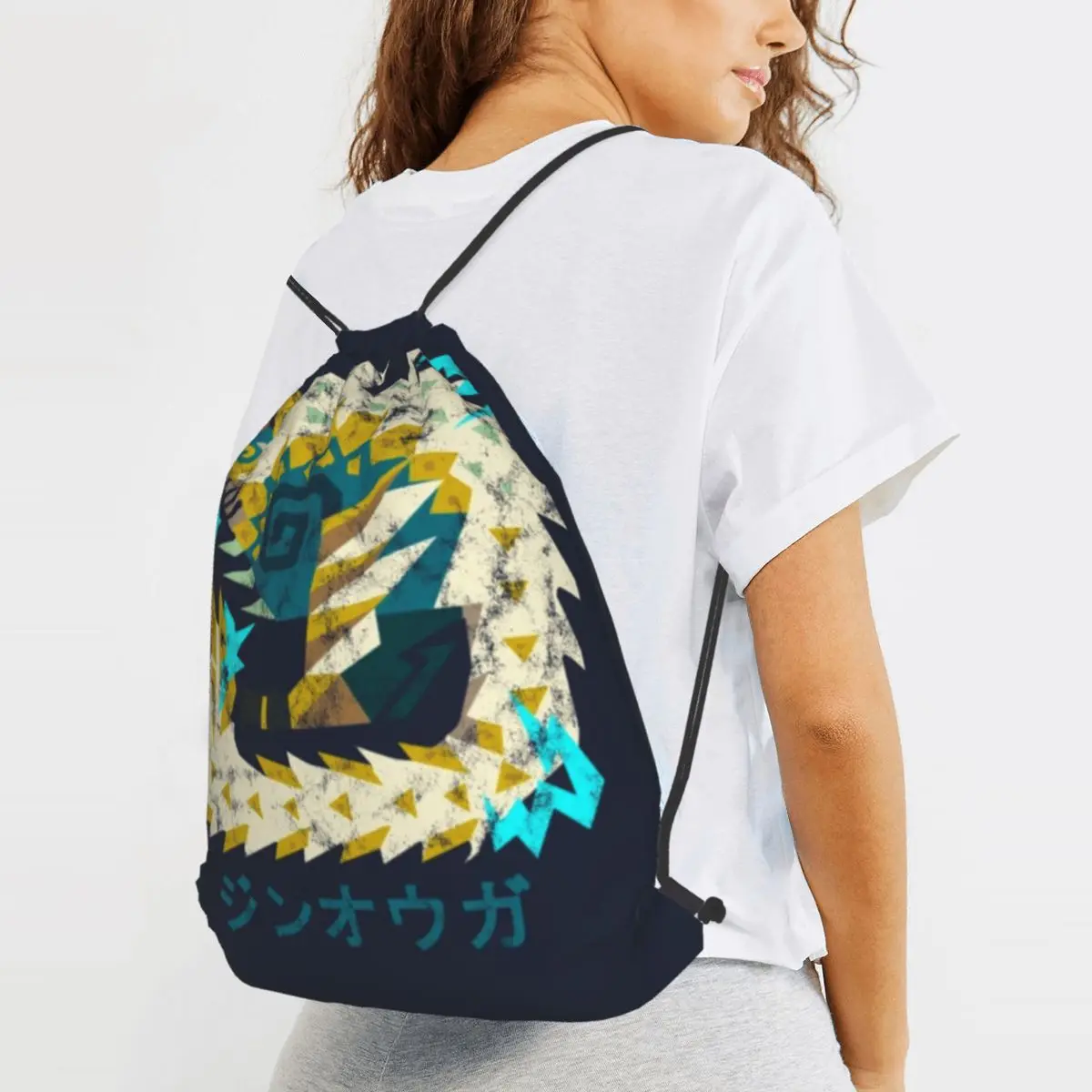 Monster Hunter World Iceborne Zinogre Kanji Icon Backpacks Fashion Drawstring Bundle Book Bags for Travel Students
Monster Hunter World Iceborne Zinogre Kanji Icon Backpacks Fashion Drawstring Bundle Book Bags for Travel Students