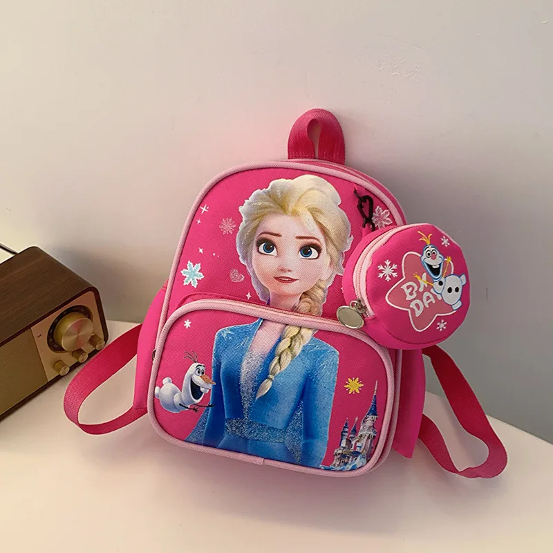 Disney Frozen Elsa, новый милый школьный рюкзак с героями мультфильмов для детского сада, рюкзак для мальчиков и девочек с сумкой-карандашом, детский кошелек для монет 
Disney Frozen Elsa, новый милый школьный рюкзак с героями мультфильмов для детского сада, рюкзак для мальчиков и девочек с сумкой-карандашом, детский кошелек для монет