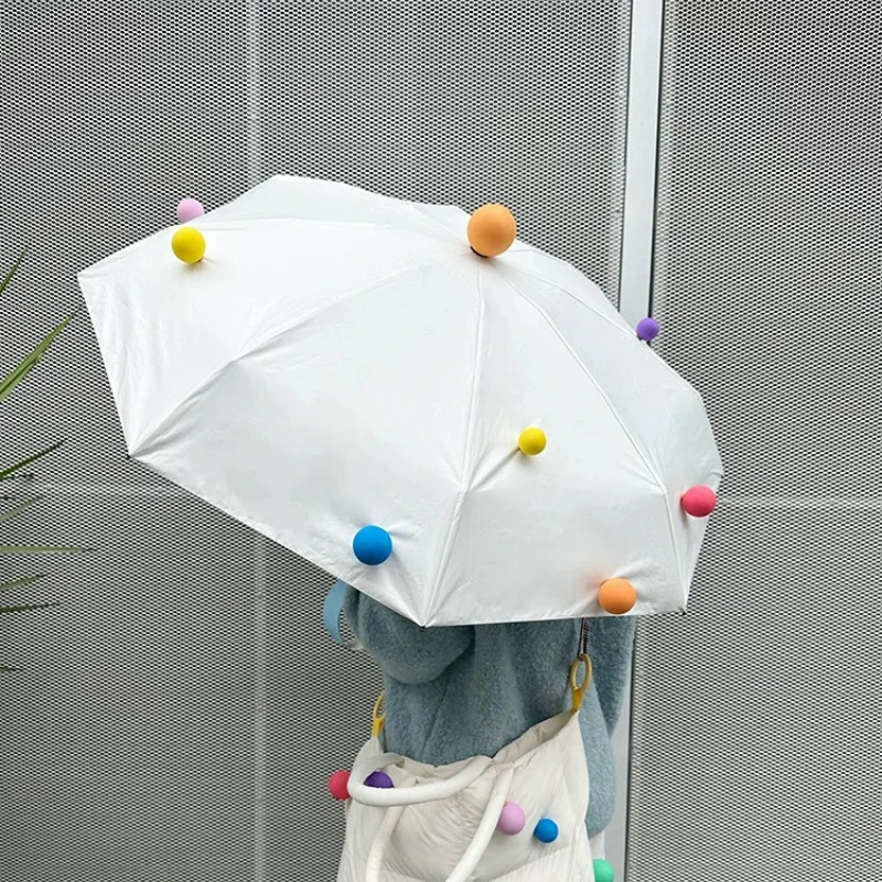 Lazy Sunday Original Design Colorful Ball UV Resistant Black Tech Foldable Rain Sun Parasol Cute Durable Fashion Very Strong
Lazy Sunday Original Design Colorful Ball UV Resistant Black Tech Foldable Rain Sun Parasol Cute Durable Fashion Very Strong