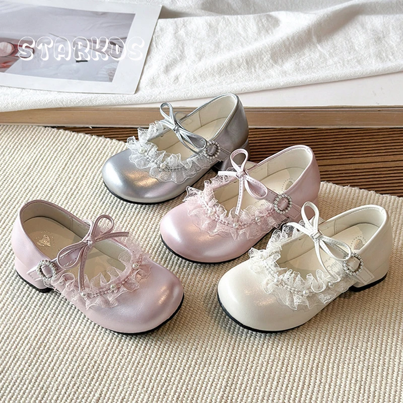 Fairy Pearl Lace Mary Jane Shoess Kid Girl Elegant Round Toe Low Heel Wedding Party Leather Shoes Baby Child White Dress Zapatos
Fairy Pearl Lace Mary Jane Shoess Kid Girl Elegant Round Toe Low Heel Wedding Party Leather Shoes Baby Child White Dress Zapatos