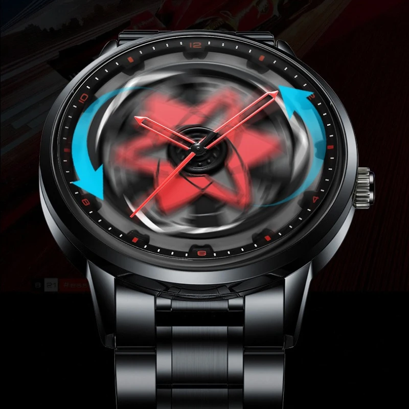 Kaleidoscope Sharingan Rotary Dial Watch 3D Spinnning Rotate Quartz Men's Watch Top Brand Luxury Waterproof Fashion Men Watch
Kaleidoscope Sharingan Rotary Dial Watch 3D Spinnning Rotate Quartz Men's Watch Top Brand Luxury Waterproof Fashion Men Watch