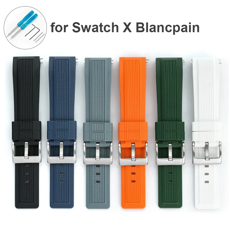 Ремешок силиконовый для часов Swatch X Blancpain Five Ocean Series, водонепроницаемый спортивный браслет для дайвинга, браслет для часов пятьдесят Fathoms, 22 мм
Ремешок силиконовый для часов Swatch X Blancpain Five Ocean Series, водонепроницаемый спортивный браслет для дайвинга, браслет для часов пятьдесят Fathoms, 22 мм