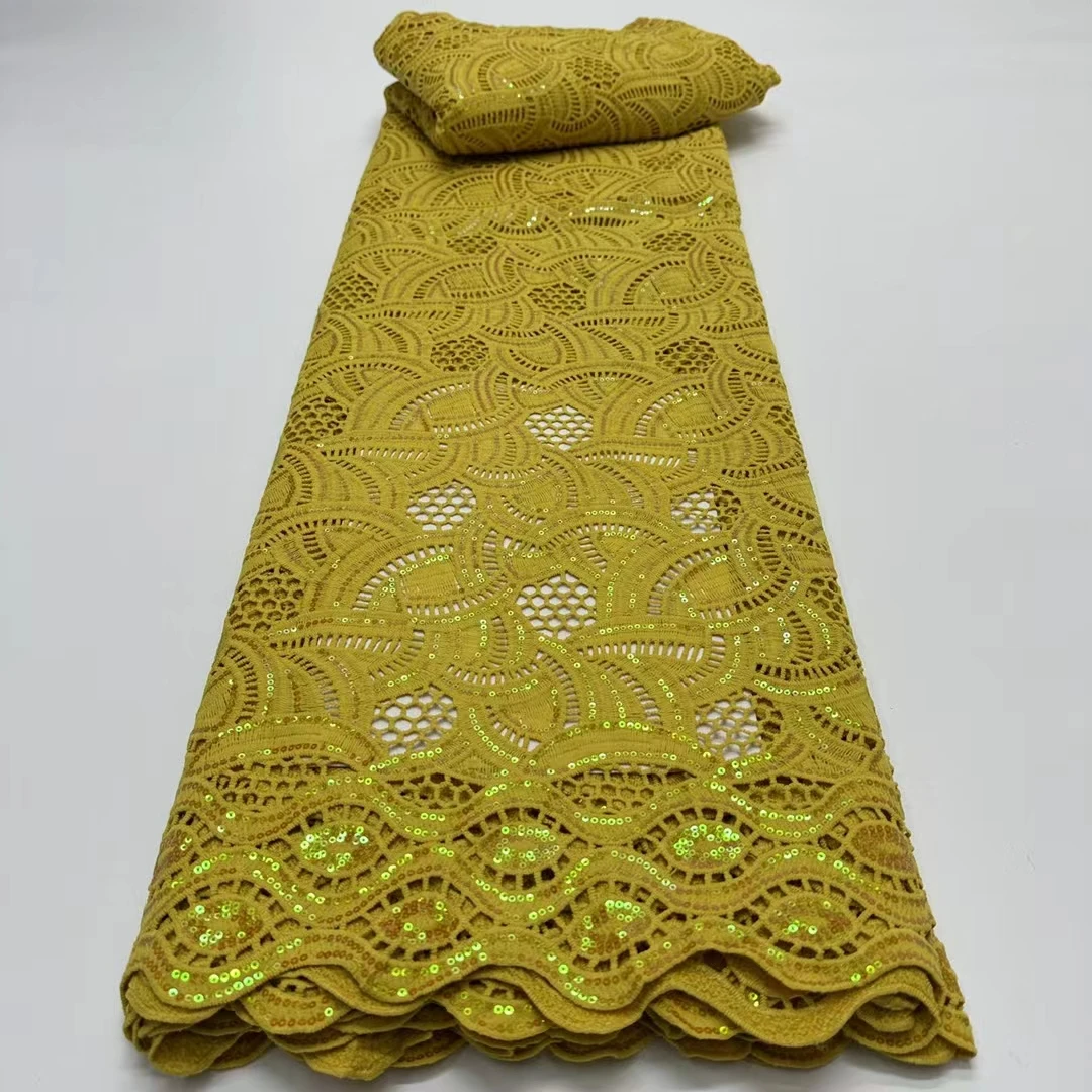 2024 New Design Sequins African Guipure Lace Fabric High Quality Nigerian Water Soluble Cord Lace Fabric For Party Dress KR24127
2024 New Design Sequins African Guipure Lace Fabric High Quality Nigerian Water Soluble Cord Lace Fabric For Party Dress KR24127