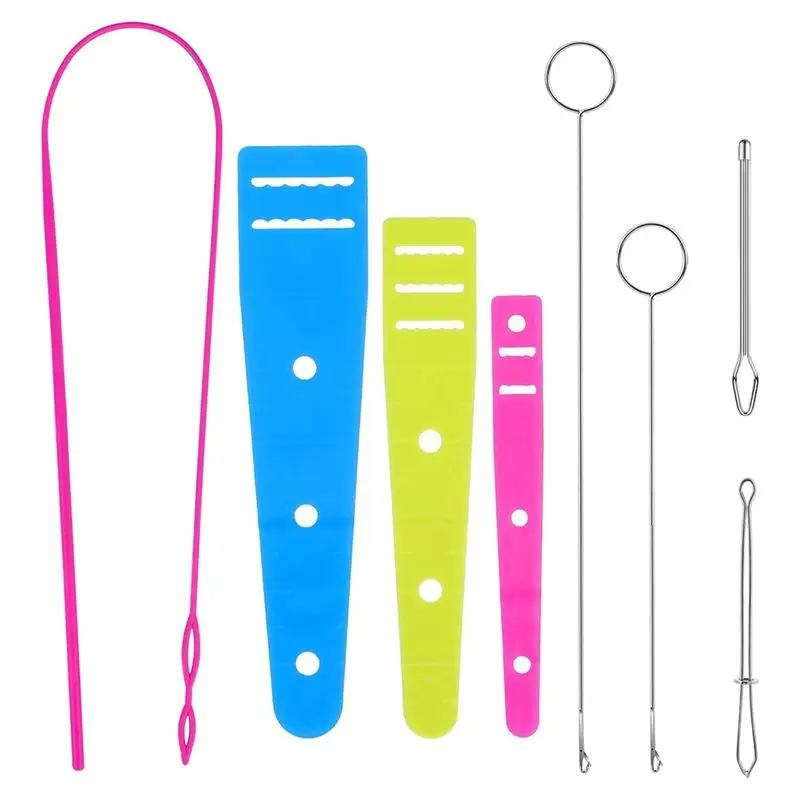 HOT-8 Pcs Flexible Drawstring Threader Tool Set Sewing Loop Turner For Jackets, Coats, Pants, Hoodies & Sweaters
HOT-8 Pcs Flexible Drawstring Threader Tool Set Sewing Loop Turner For Jackets, Coats, Pants, Hoodies & Sweaters