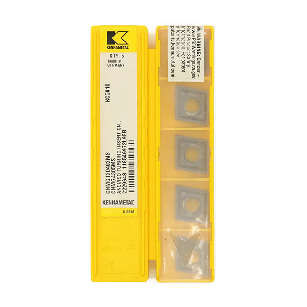 Kennametal Оригинальная токарная вставка CNMG CNMG120402-MS KC5010
Kennametal Оригинальная токарная вставка CNMG CNMG120402-MS KC5010