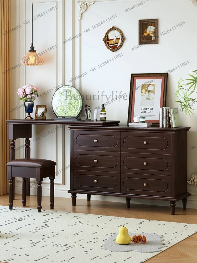 Vintage Style Dressing Table and Chest of Drawers Integrated Bedroom Storage Cabinet Corner Makeup Table Master Bedroom Retro
Vintage Style Dressing Table and Chest of Drawers Integrated Bedroom Storage Cabinet Corner Makeup Table Master Bedroom Retro