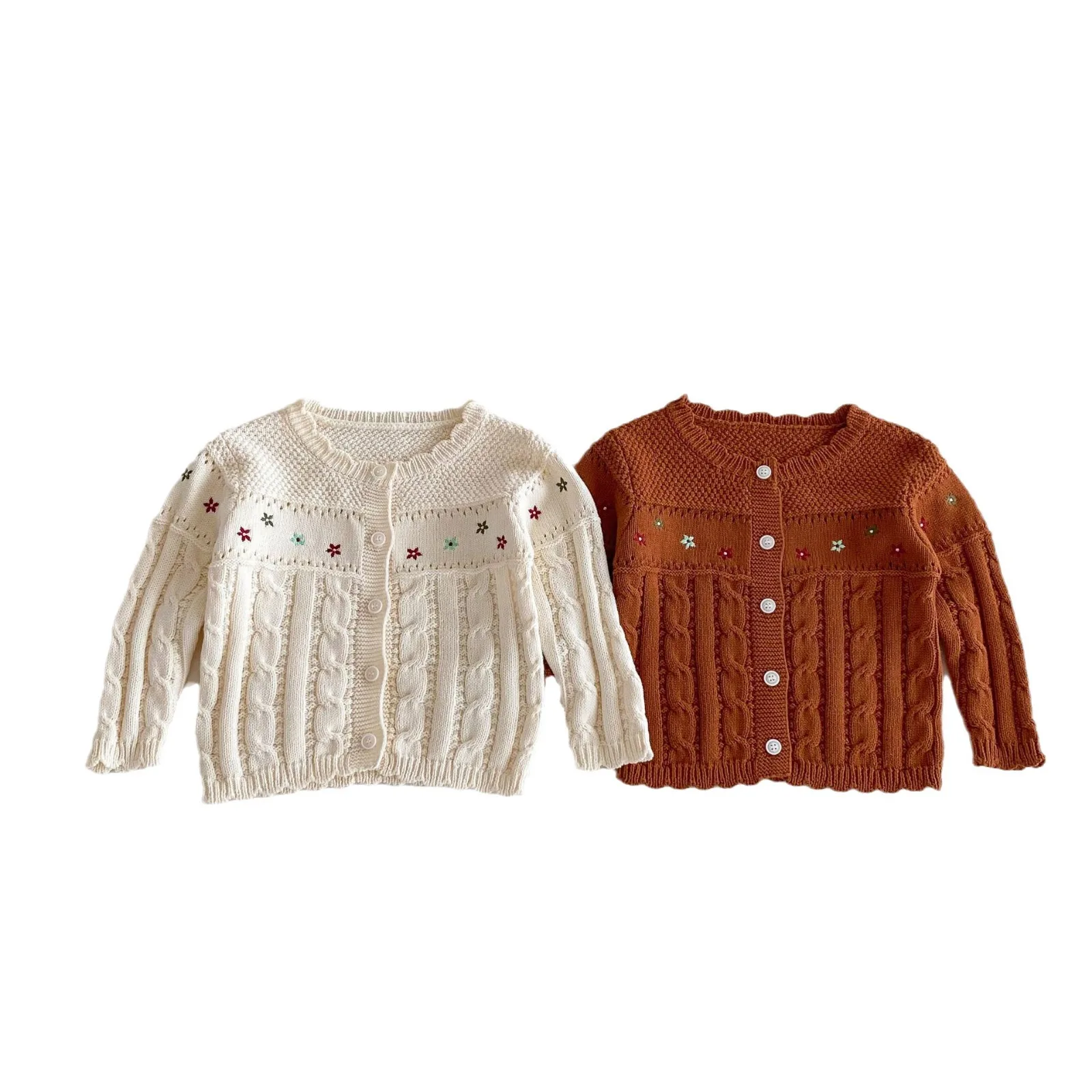 2024 Autumn New Children Knitted Coat Baby Girls Flower Embroidery Sweater Cardigan Cotton Kids Baby Casual Versatile Knitwear
2024 Autumn New Children Knitted Coat Baby Girls Flower Embroidery Sweater Cardigan Cotton Kids Baby Casual Versatile Knitwear