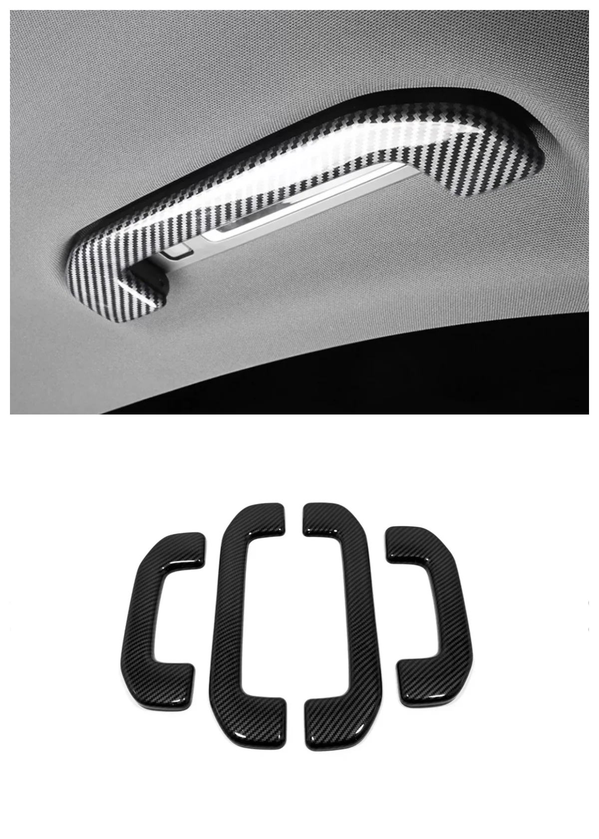 Suitable for the 2022 Mercedes Benz C-Class roof handle decorative frame 4-piece set
Suitable for the 2022 Mercedes Benz C-Class roof handle decorative frame 4-piece set