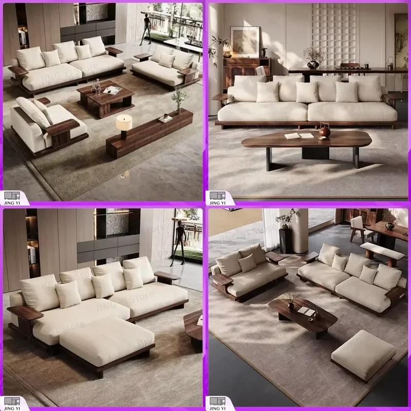 Chinese Black Walnut Solid Wood Sofa Set Song Style Straight Cotton Linen Fabric Living Room Couch Modern Minimalist Home
Chinese Black Walnut Solid Wood Sofa Set Song Style Straight Cotton Linen Fabric Living Room Couch Modern Minimalist Home