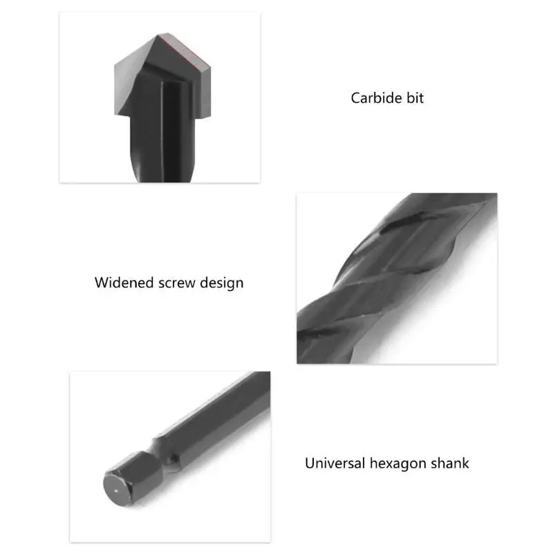 652F 10Pcs Multifunctional Hexagonal Drill Bits Drills For Wood Tile Cement Drilling Electric Drill Accessories
652F 10Pcs Multifunctional Hexagonal Drill Bits Drills For Wood Tile Cement Drilling Electric Drill Accessories