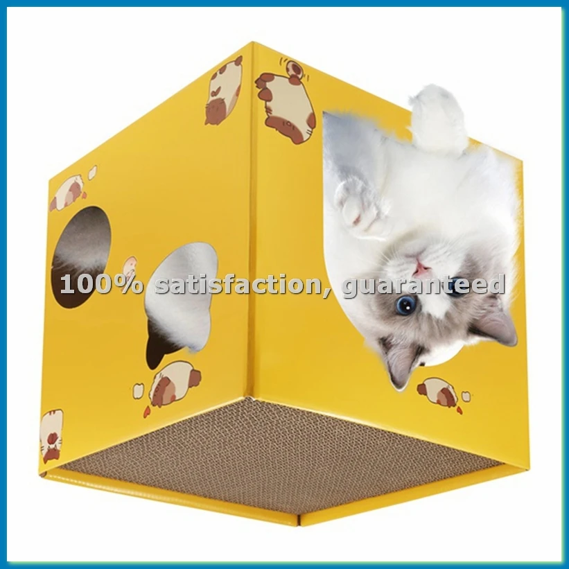 Cat Cardboard House with Scratch Pads Corrugated Cardboard Bed Cat Box Cats Bed for Cat Small Animals Bunny Indoor-A51M
Cat Cardboard House with Scratch Pads Corrugated Cardboard Bed Cat Box Cats Bed for Cat Small Animals Bunny Indoor-A51M