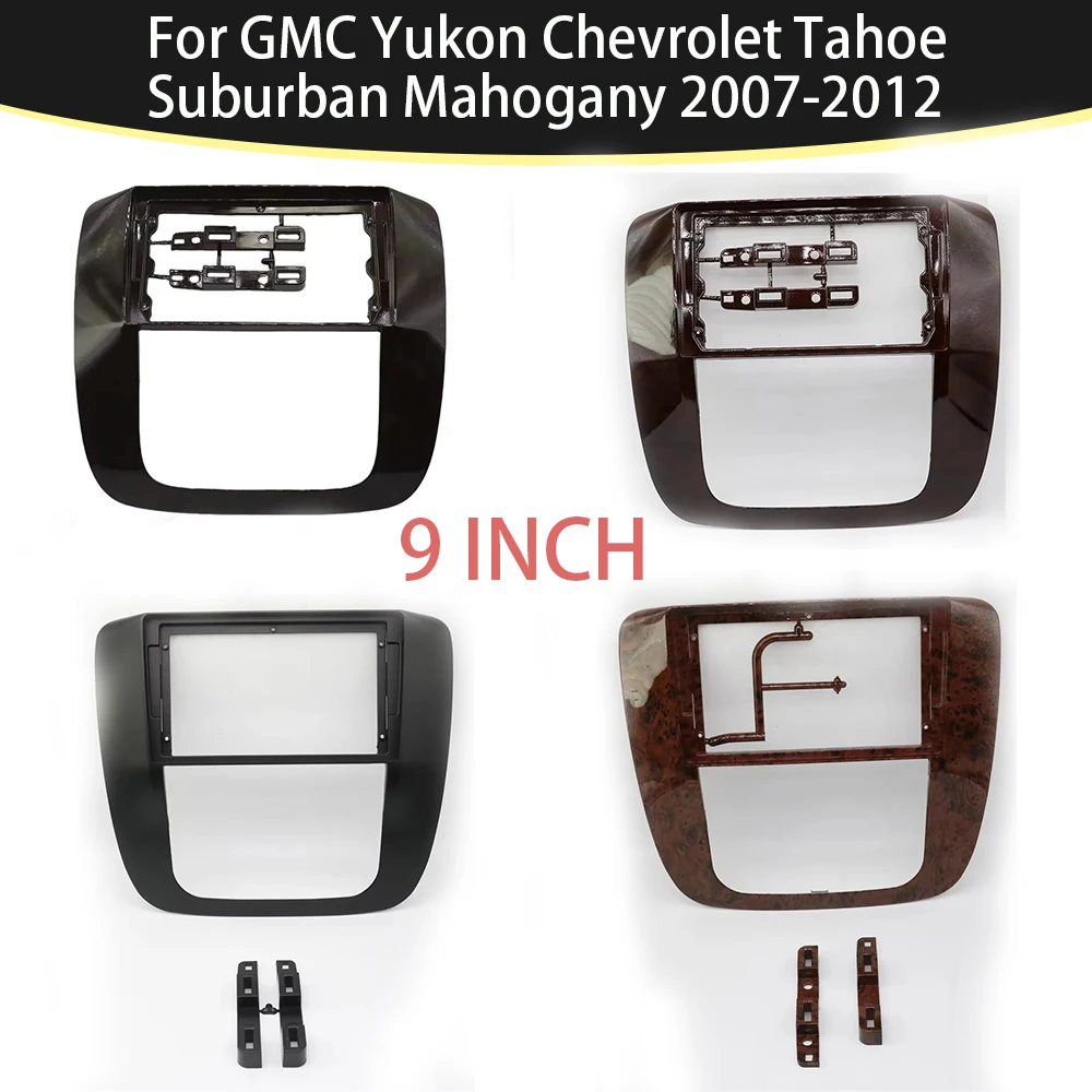 Автомобильная панель Double Din 9 дюймов для GMC Yukon Chevrolet Tahoe Suburban из красного дерева 2007-2012, рамка аудио мультимедийного плеер
Автомобильная панель Double Din 9 дюймов для GMC Yukon Chevrolet Tahoe Suburban из красного дерева 2007-2012, рамка аудио мультимедийного плеер