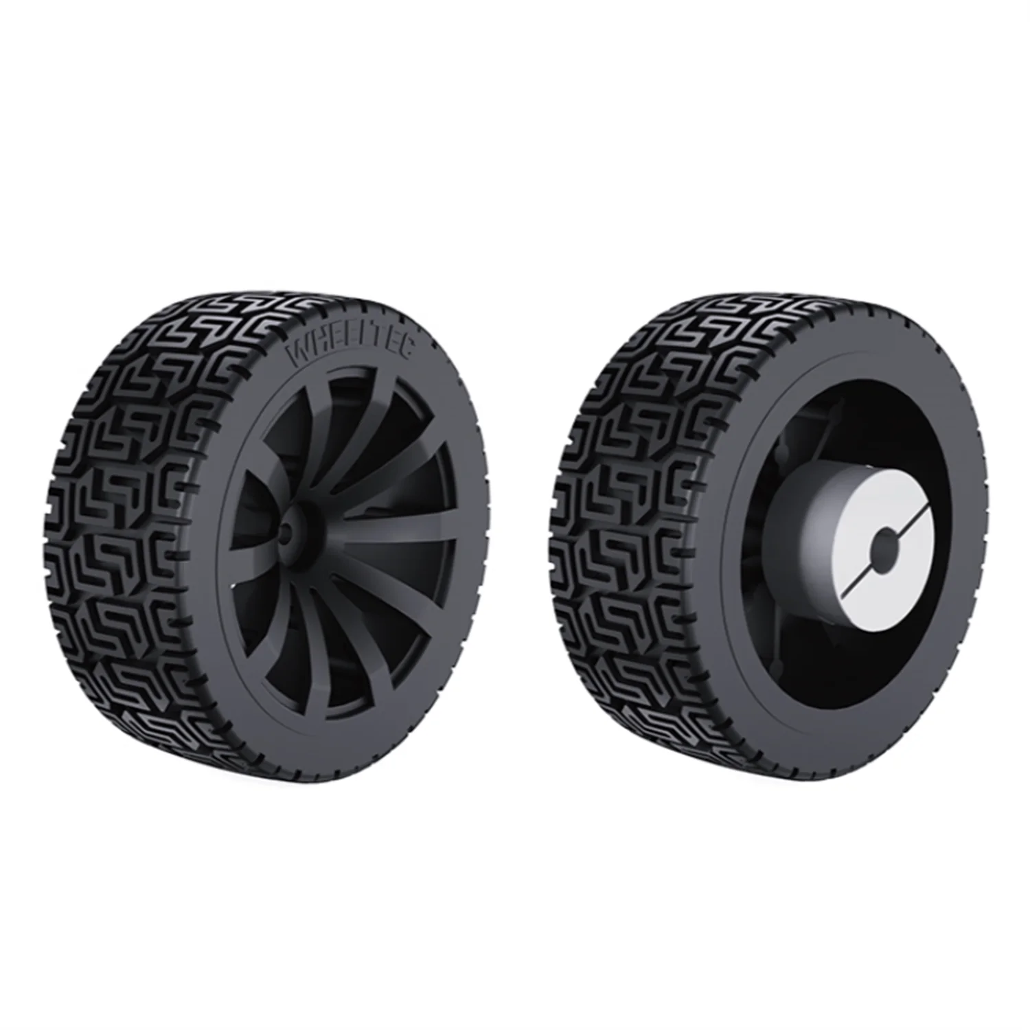 WHEELTEC 85mm black rubber tire, maximum single wheel load 17kg
WHEELTEC 85mm black rubber tire, maximum single wheel load 17kg