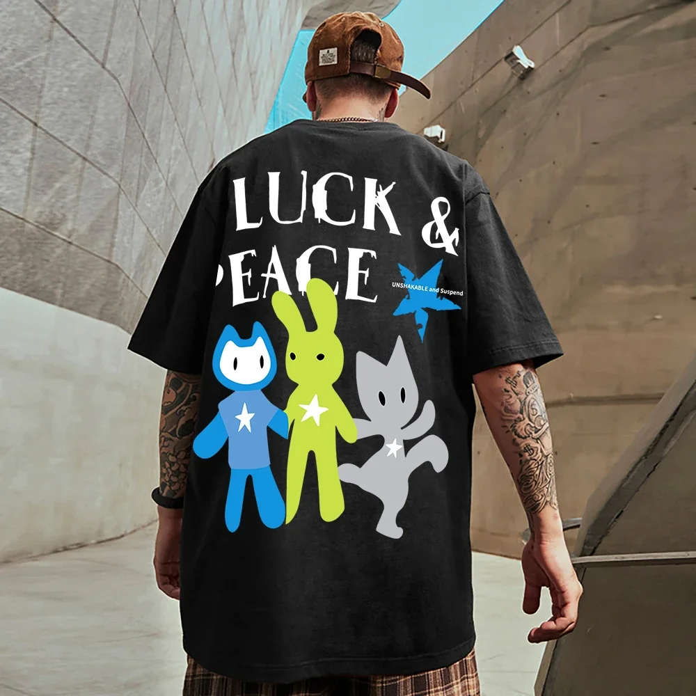 Футболка с надписью Luck & Peace Мужская, хлопковая тенниска в стиле Харадзюку, крутая Удобная майка для отдыха
Футболка с надписью Luck & Peace Мужская, хлопковая тенниска в стиле Харадзюку, крутая Удобная майка для отдыха