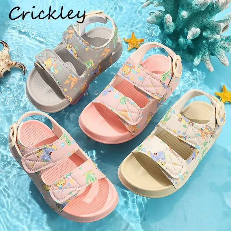 Cartoon Dinosaur Printed Children's Sandals 2026 New PU Toddlers Kids Summer Shoes Soft Breathable Baby Boys Girls Beach Shoes
Cartoon Dinosaur Printed Children's Sandals 2026 New PU Toddlers Kids Summer Shoes Soft Breathable Baby Boys Girls Beach Shoes
