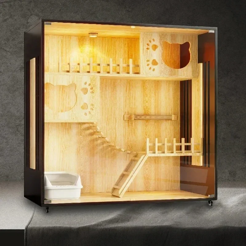 AAHome Cat Cages Luxury Small Animals Villa Minimalist Cat Litter Scratch-resistant Pet Store Cabinet Breathable Cats House
AAHome Cat Cages Luxury Small Animals Villa Minimalist Cat Litter Scratch-resistant Pet Store Cabinet Breathable Cats House