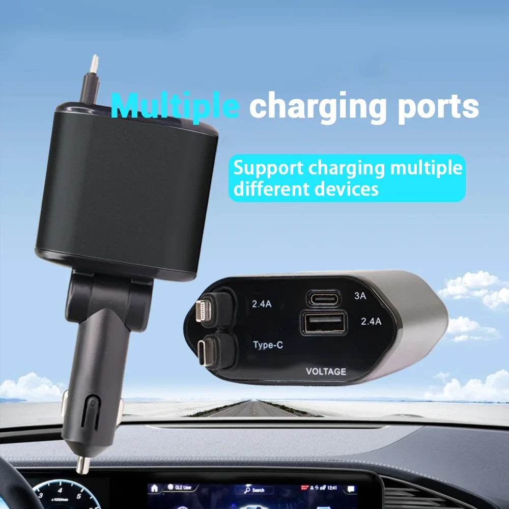Scalable car charger 4-in-1 fast charging car charger fast charging compatible car charger adapter car accessories
Scalable car charger 4-in-1 fast charging car charger fast charging compatible car charger adapter car accessories