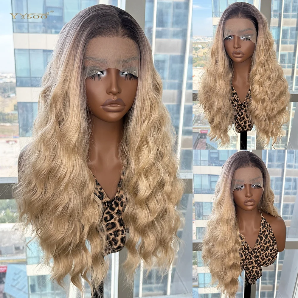 Mixed Color Glueless Heatresistant Natural Hairline Side Part Body Wavy Futura Fiber Synthetic Lacefront Wigs For Black Womens
Mixed Color Glueless Heatresistant Natural Hairline Side Part Body Wavy Futura Fiber Synthetic Lacefront Wigs For Black Womens
