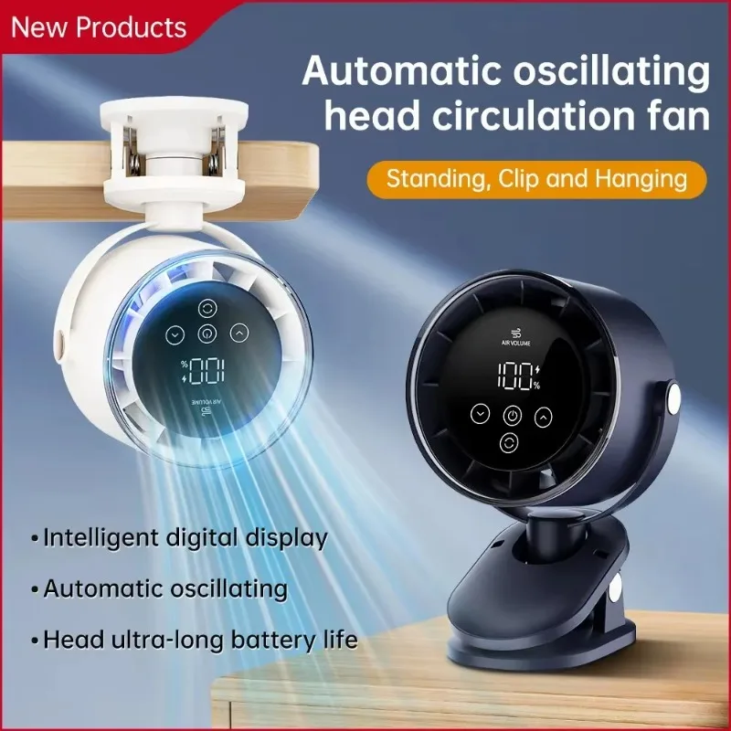 Portable USB Rechargeable Table Fan Summer Clip Celling Fans 4000mAh 100 Speeds Office Outdoor Bedroom Electric Desktop Fan
Portable USB Rechargeable Table Fan Summer Clip Celling Fans 4000mAh 100 Speeds Office Outdoor Bedroom Electric Desktop Fan