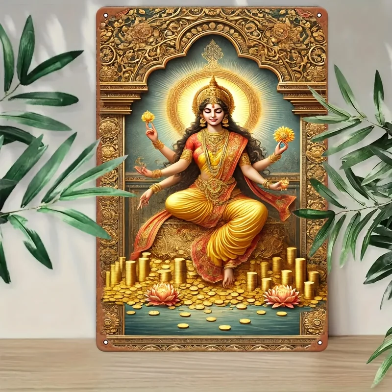 Goddess of Wealth Vintage Aluminum Wall Art - Perfect for Cafes, Kitchens, Bars & Home Decor | 8x12 in Garden Plaque, Room Decor
Goddess of Wealth Vintage Aluminum Wall Art - Perfect for Cafes, Kitchens, Bars & Home Decor | 8x12 in Garden Plaque, Room Decor