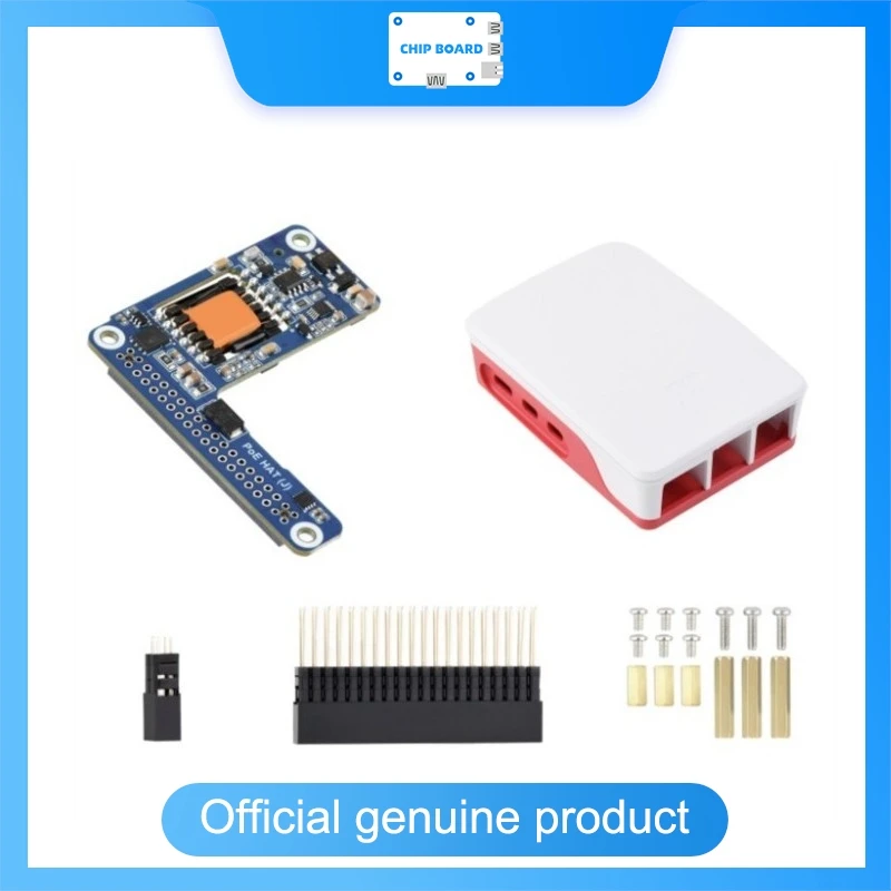 Waveshare PoE PoE+ HAT J, 5V 5A Power Module for Raspberry Pi 5 CM5, Isolated Switching Supply Board