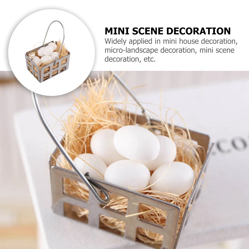 Shiwan Egg Model Mini House Adornment Miniature Prop Toy Ornament Simulation Basket Simulated Small
Shiwan Egg Model Mini House Adornment Miniature Prop Toy Ornament Simulation Basket Simulated Small