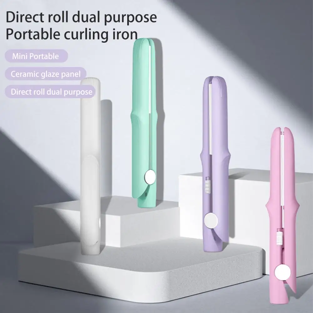 Mini Dual Purpose Curling Iron Fast Heating Portable Hair Styling Tool 2-In-1 Curling Wand Flat Iron Hair Straightener Curler
Mini Dual Purpose Curling Iron Fast Heating Portable Hair Styling Tool 2-In-1 Curling Wand Flat Iron Hair Straightener Curler
