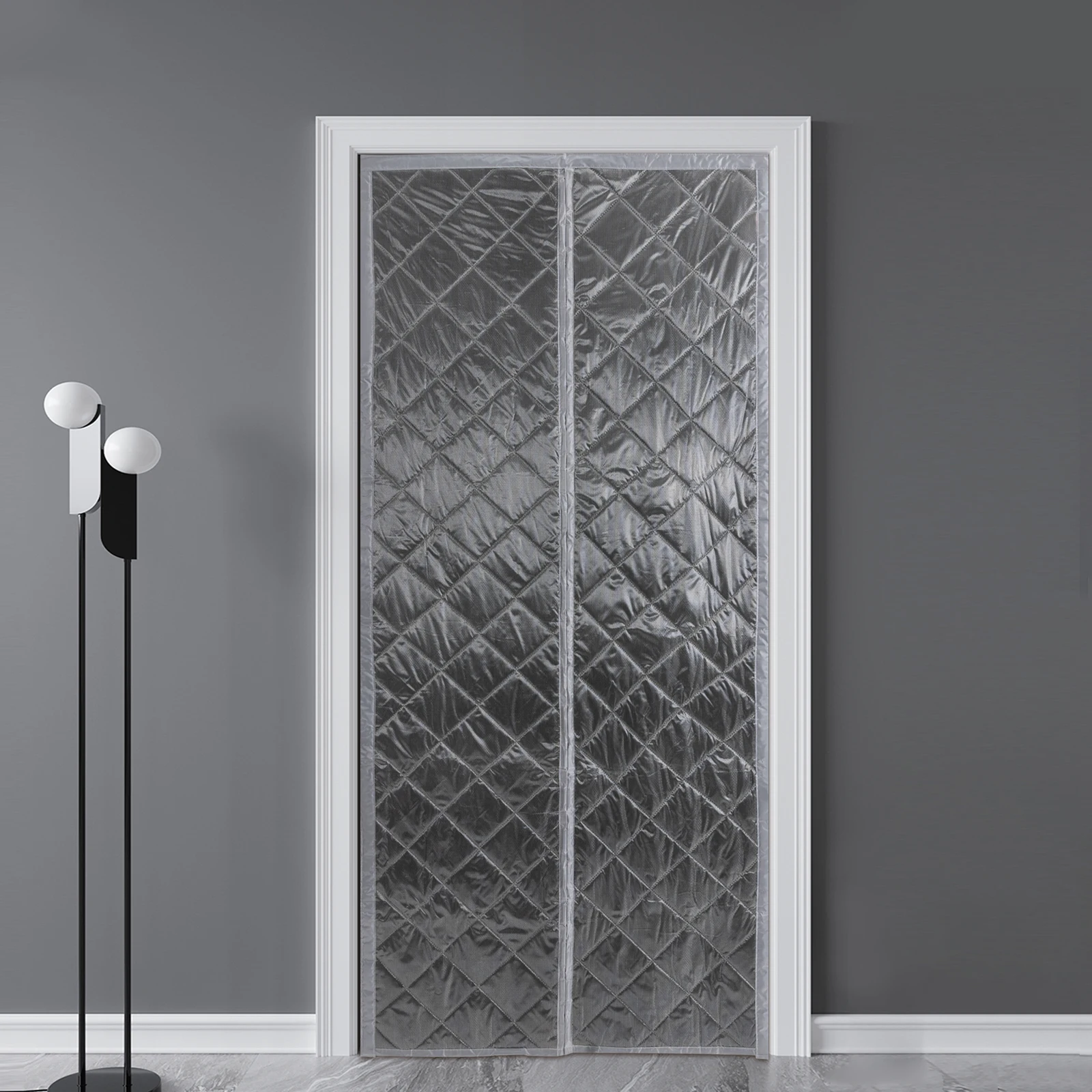 Magnetic Thermal Door Curtain, Windproof, Waterproof, Center Opening, Quilted Insulated Door Curtain for 36 X 82in Door Size
Magnetic Thermal Door Curtain, Windproof, Waterproof, Center Opening, Quilted Insulated Door Curtain for 36 X 82in Door Size