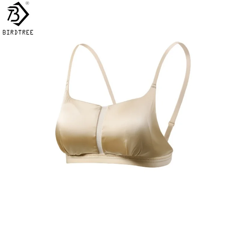 Birdtree, 19MM 93% Silk 7% Spandex Bra, Women's Full Cup Underwear, Soft Sexy Mesh Brassiere, 2026 Spring Summer New A64115JF
Birdtree, 19MM 93% Silk 7% Spandex Bra, Women's Full Cup Underwear, Soft Sexy Mesh Brassiere, 2026 Spring Summer New A64115JF