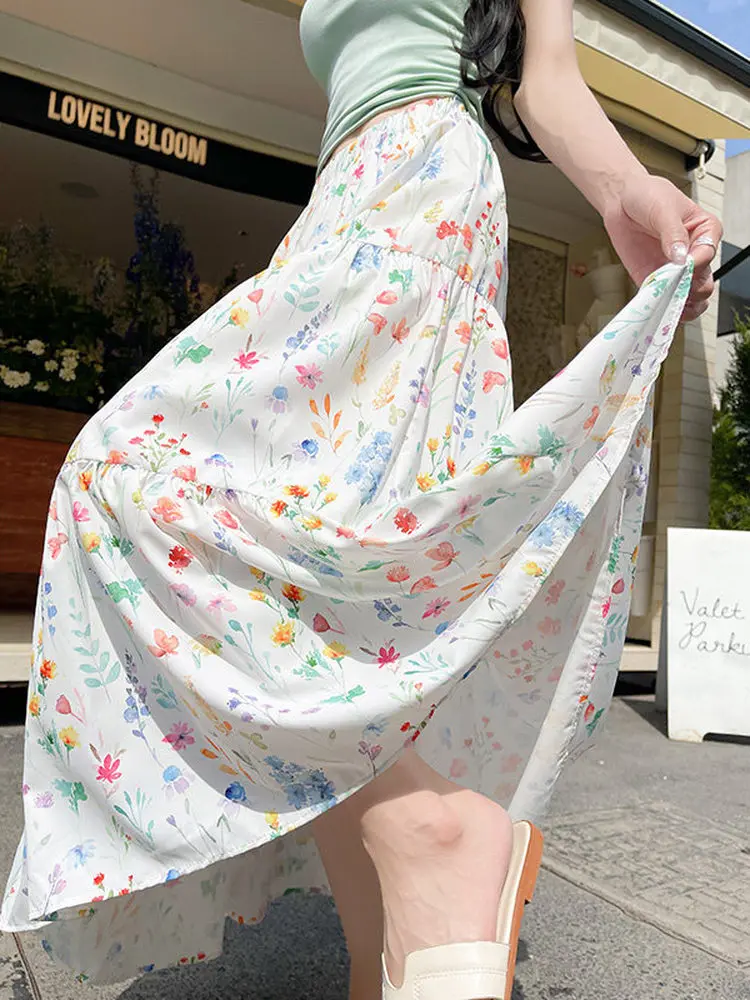 plus Size Floral A-Line Skirt High Waist Slimming Summer Thin Cake Skirt Hip Concealing Midi Skirt for Women Commute Style
plus Size Floral A-Line Skirt High Waist Slimming Summer Thin Cake Skirt Hip Concealing Midi Skirt for Women Commute Style