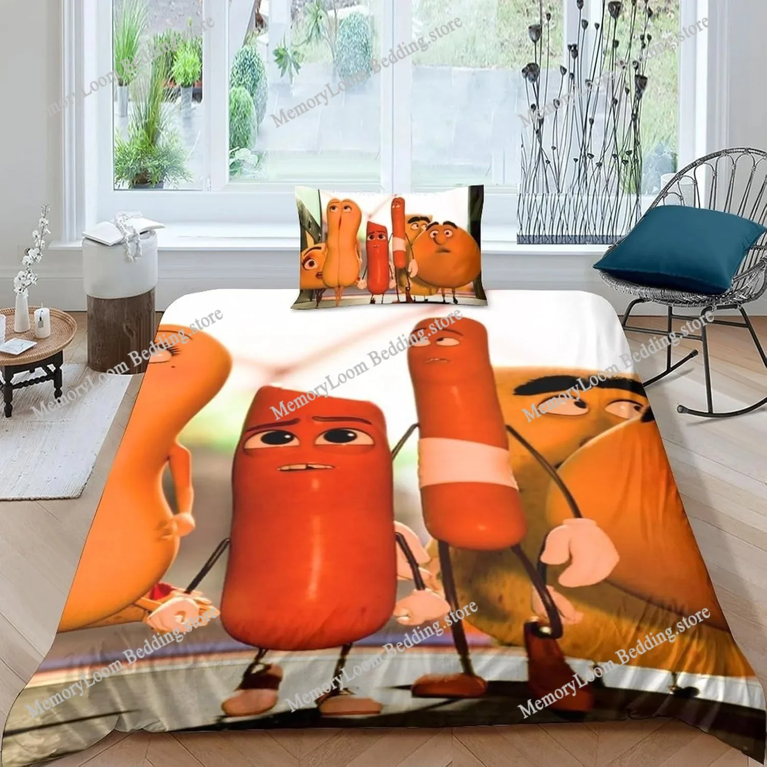 Duvet Cover Pillowcase Bedding Set Sausage Party Adult Boy Bedroom Decoration Children Gift Single Double Large Size
Duvet Cover Pillowcase Bedding Set Sausage Party Adult Boy Bedroom Decoration Children Gift Single Double Large Size