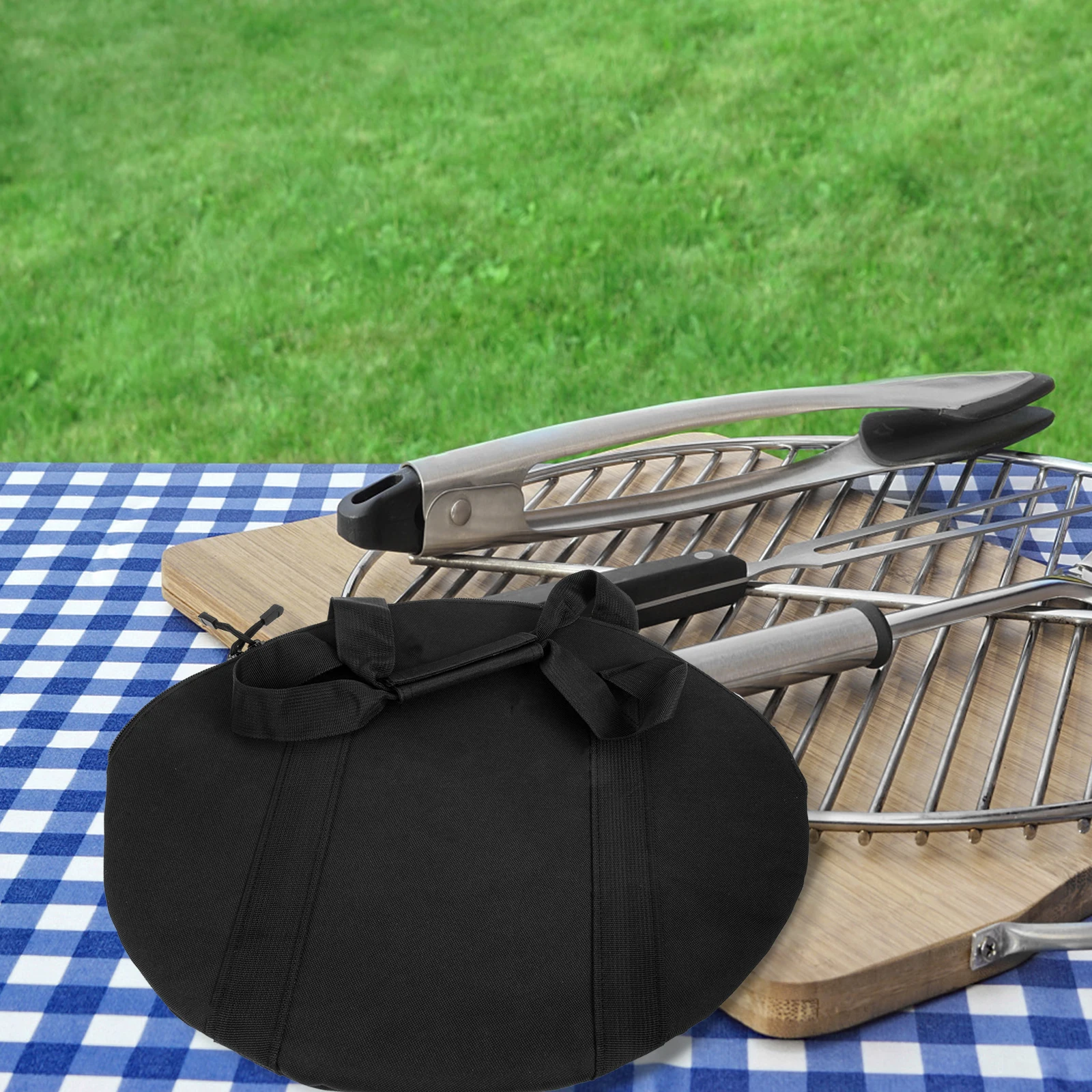Storage Bag Camping Pan Baking Skillet Griddle Travel Lodge Tote Pouch Black Cast Iron Case
Storage Bag Camping Pan Baking Skillet Griddle Travel Lodge Tote Pouch Black Cast Iron Case