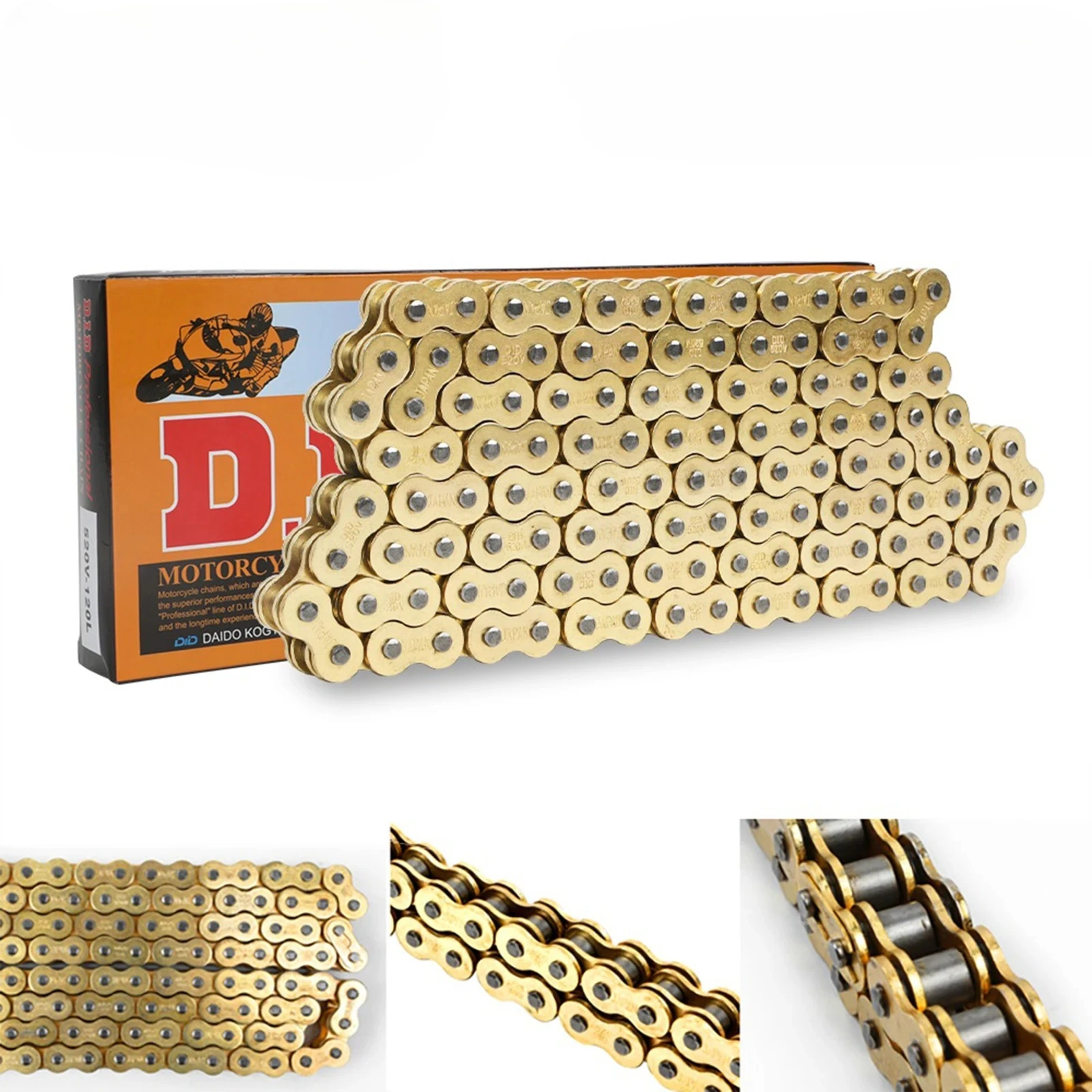 Universal Motorcycle Chain Oil Seal Chain DID O-Ring 520 525 530 Chains 120 Links For Honda CB400 FOR Suzuki Motorcycle Chain
Universal Motorcycle Chain Oil Seal Chain DID O-Ring 520 525 530 Chains 120 Links For Honda CB400 FOR Suzuki Motorcycle Chain