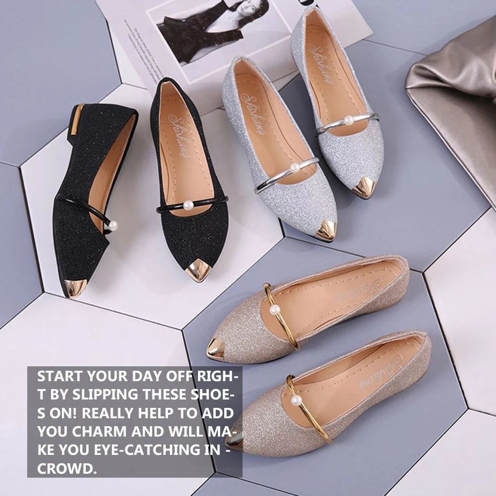 Pearl Pumps Women Flat Shoes Pointy Toe Nude Fashion Comfortable Elegant Design Ideal Work Party Wedding Dating Shopping Child
Pearl Pumps Women Flat Shoes Pointy Toe Nude Fashion Comfortable Elegant Design Ideal Work Party Wedding Dating Shopping Child