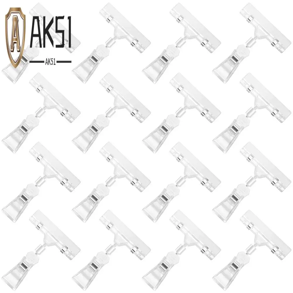 AK51-16Pcs Clear Sign Clips Plastic Clip Sign Holder Stand, Swivel Price Clips Clothing Rack Signs Tag Clothing Rack Signs
AK51-16Pcs Clear Sign Clips Plastic Clip Sign Holder Stand, Swivel Price Clips Clothing Rack Signs Tag Clothing Rack Signs