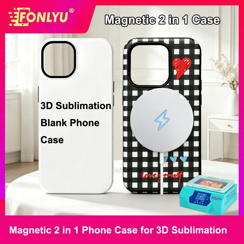 FONLYU Magnetic 2 in 1 Blank Case for iPhone 17 16 15 Air Pro Max Plus DIY 3D Sublimation Print Shell Covers for Phones
FONLYU Magnetic 2 in 1 Blank Case for iPhone 17 16 15 Air Pro Max Plus DIY 3D Sublimation Print Shell Covers for Phones