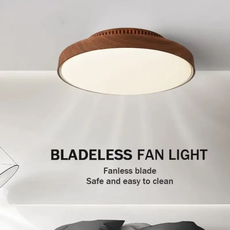 New Invisible Bladeless Ceiling Fan With Light Remote Control 6-speed Home Fans Bedroom Living Room walnut LED Decor Lighting
New Invisible Bladeless Ceiling Fan With Light Remote Control 6-speed Home Fans Bedroom Living Room walnut LED Decor Lighting