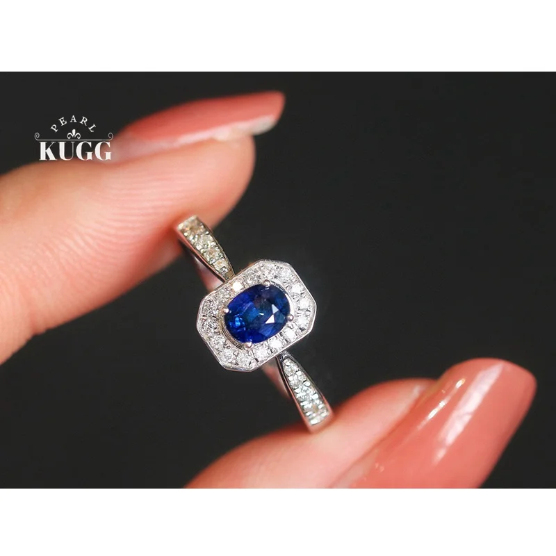 KUGG 100% кольца из белого золота 18 карат, классический дизайн, блестящий бриллиант, натуральный сапфир, обручальное кольцо для женщин, высокие свадебные украшения
KUGG 100% кольца из белого золота 18 карат, классический дизайн, блестящий бриллиант, натуральный сапфир, обручальное кольцо для женщин, высокие свадебные украшения