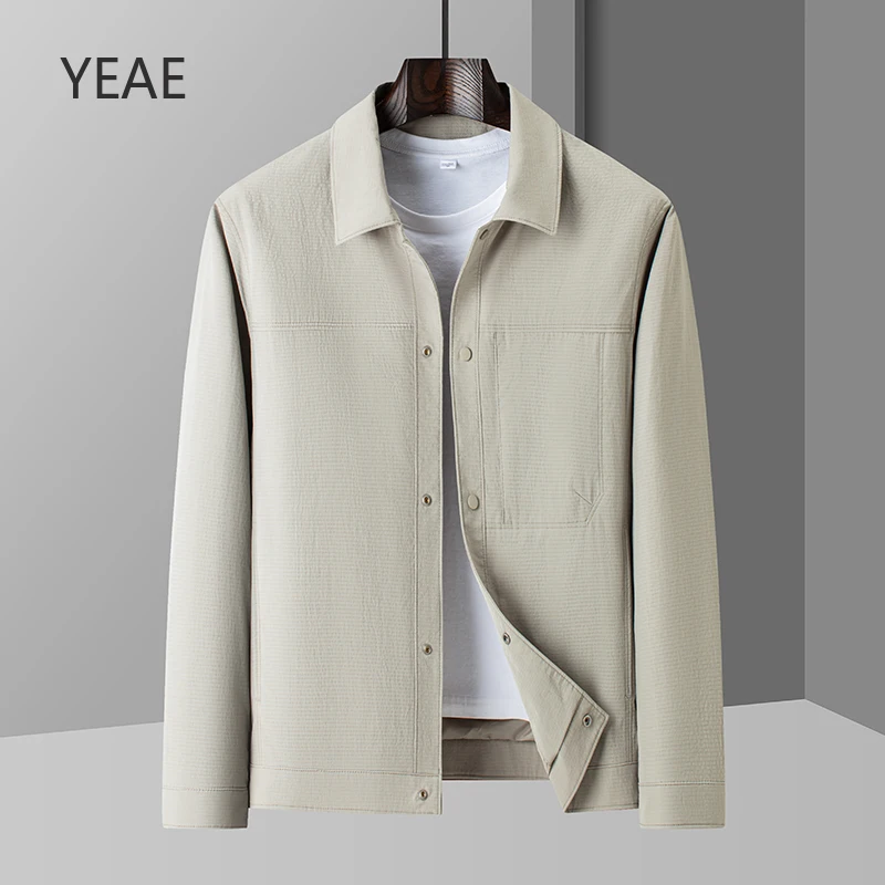 YEAE Spring and Autumn 2025 Thin Fashion Casual Business Lapel Jacket Windbreak Jackets for Men Designer Clothes Coat Black Tops
YEAE Spring and Autumn 2025 Thin Fashion Casual Business Lapel Jacket Windbreak Jackets for Men Designer Clothes Coat Black Tops