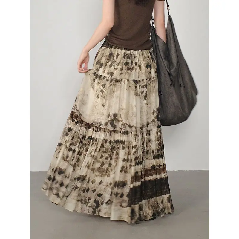 Kimotimo Vintage Boho Printed Long Skirt Women Elastic Waist Tierred A-line Beach Skirts Vacation Fashion Y2k Aesthetic Faldas
Kimotimo Vintage Boho Printed Long Skirt Women Elastic Waist Tierred A-line Beach Skirts Vacation Fashion Y2k Aesthetic Faldas