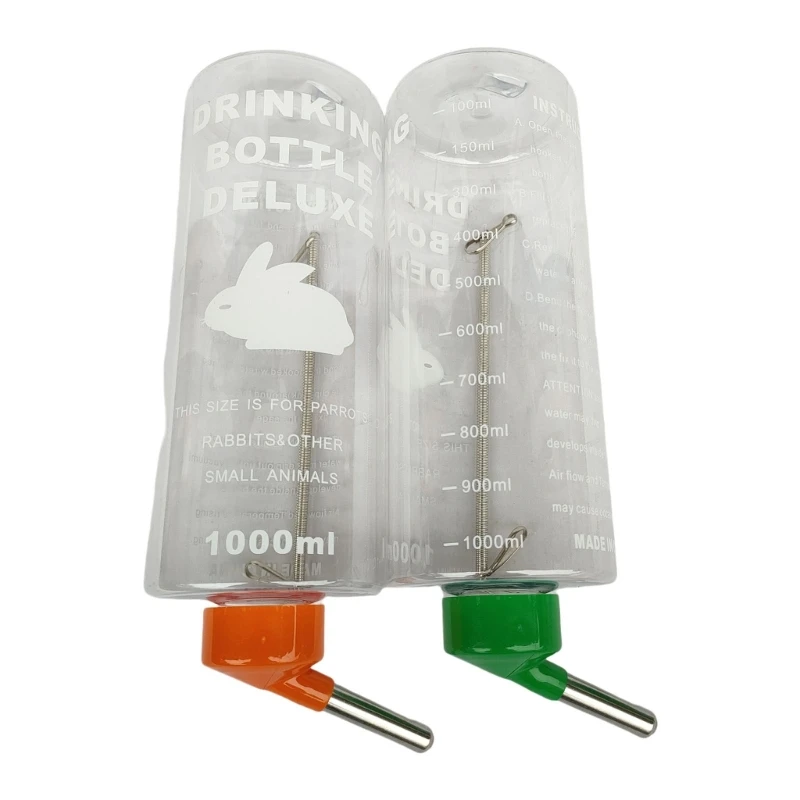 Top Fill No Drip Water Bottles Small Animals Water Feeder Dispenser for Birds Rabbits Hamsters Guinea Pigs
Top Fill No Drip Water Bottles Small Animals Water Feeder Dispenser for Birds Rabbits Hamsters Guinea Pigs