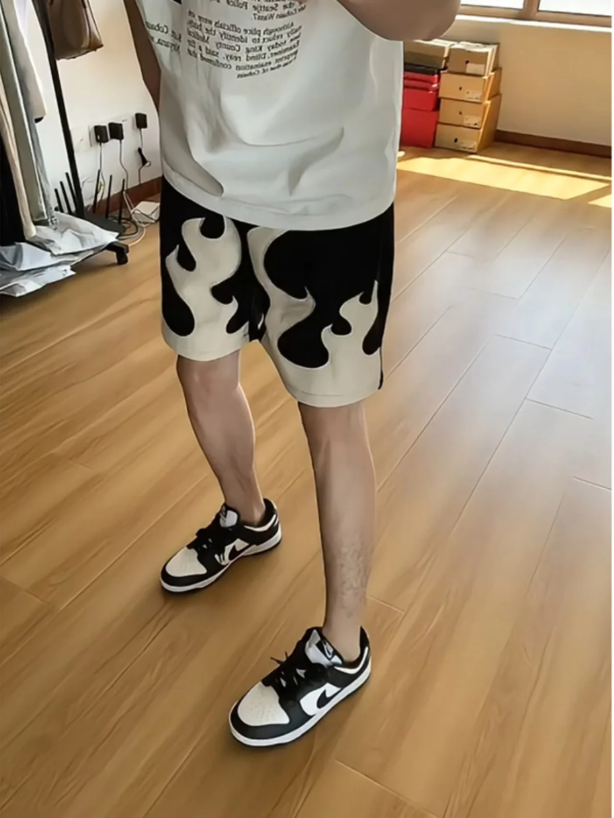 Bla Embroidered Corduroy orts Men's Summer Hiphop Casual Sports Five-Quarter Pants Straight Leg Youthful Vitali Sle
Bla Embroidered Corduroy orts Men's Summer Hiphop Casual Sports Five-Quarter Pants Straight Leg Youthful Vitali Sle