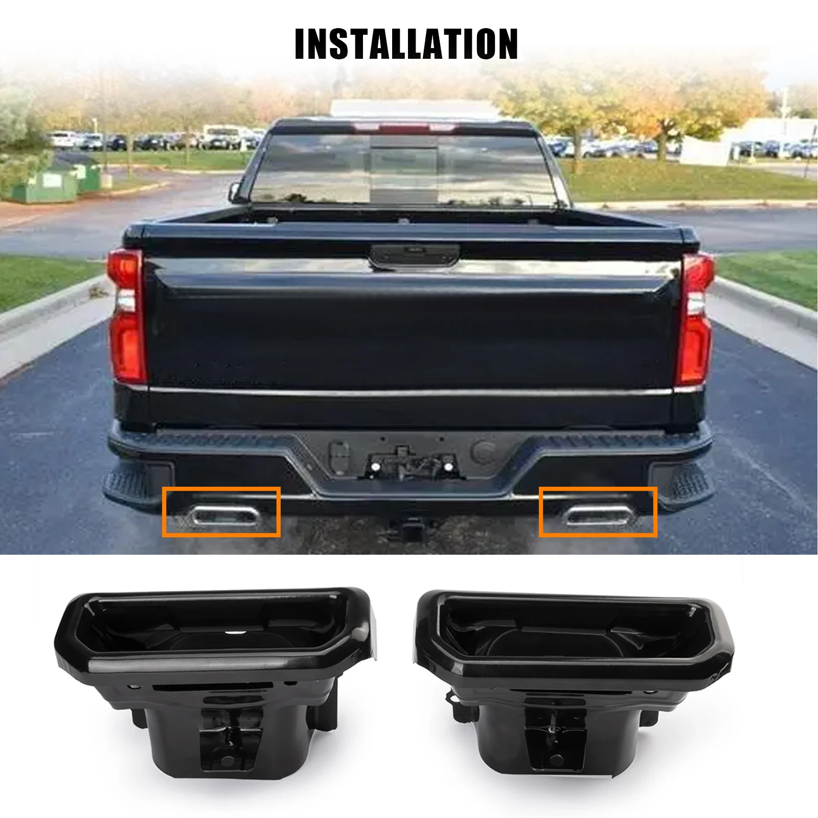 Car Rear Exhaust Pipe Cover Trim Tail Throat Frame Exhaust Tip Exhaust Bezels For Chevrolet Silverado 1500 For GMC Sierra 1500
Car Rear Exhaust Pipe Cover Trim Tail Throat Frame Exhaust Tip Exhaust Bezels For Chevrolet Silverado 1500 For GMC Sierra 1500
